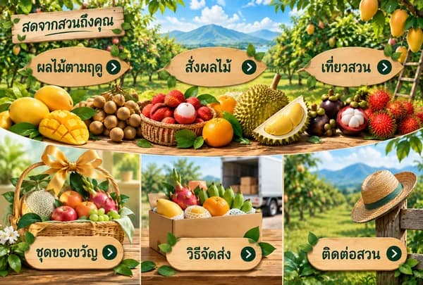 แบบ Rich Menu ที่ 41 สวนผลไม้และผลไม้สด