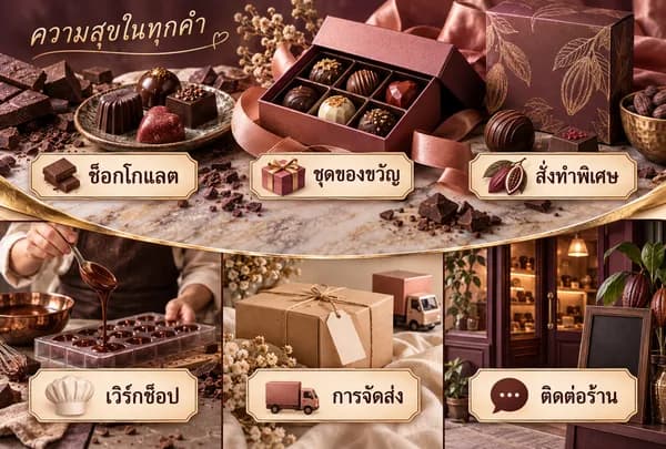 แบบ Rich Menu ที่ 40 ร้านช็อกโกแลต
