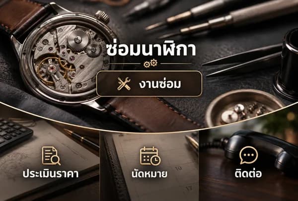 แบบ Rich Menu ที่ 22 ซ่อมนาฬิกา