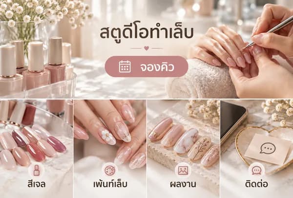แบบ Rich Menu ที่ 17 สตูดิโอทำเล็บ