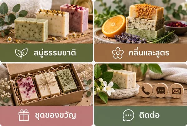 แบบ Rich Menu ที่ 12 สบู่ธรรมชาติ