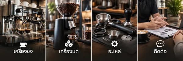 แบบ Rich Menu ที่ 2 เครื่องชงกาแฟ