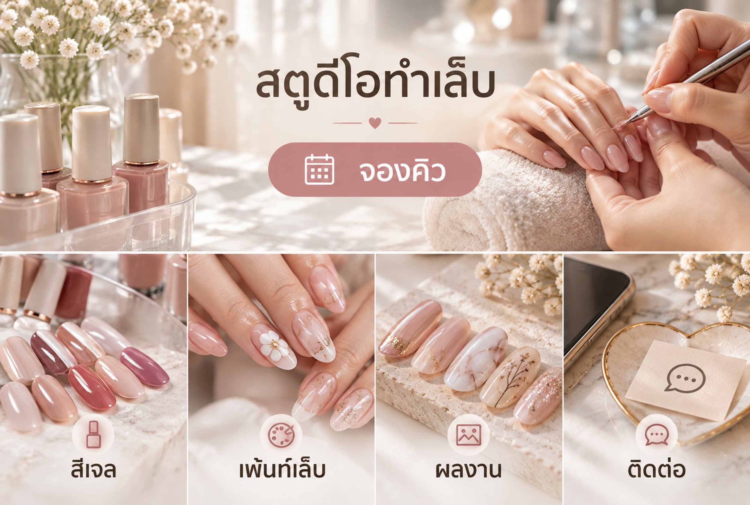 Rich Menu example: Nail studio