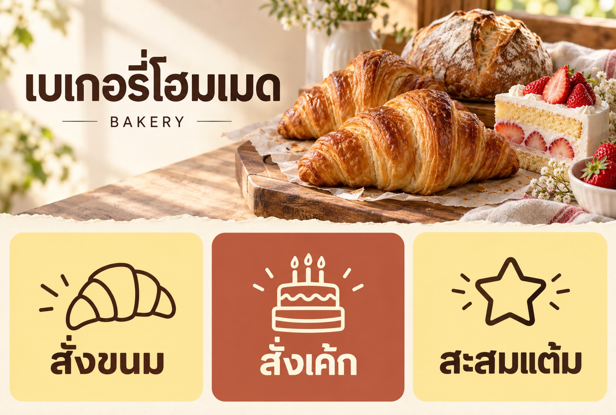 Rich Menu example: Bakery